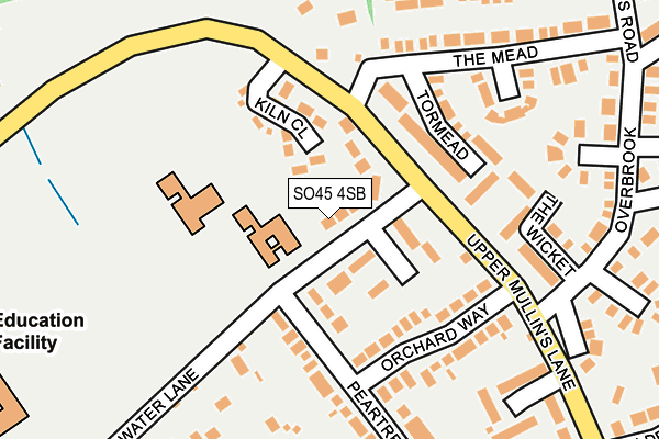 SO45 4SB map - OS OpenMap – Local (Ordnance Survey)