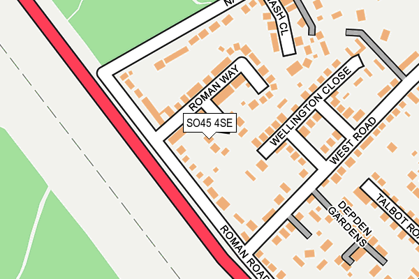 SO45 4SE map - OS OpenMap – Local (Ordnance Survey)