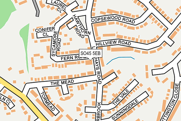 SO45 5EB map - OS OpenMap – Local (Ordnance Survey)