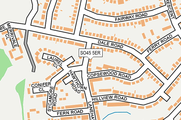 SO45 5ER map - OS OpenMap – Local (Ordnance Survey)