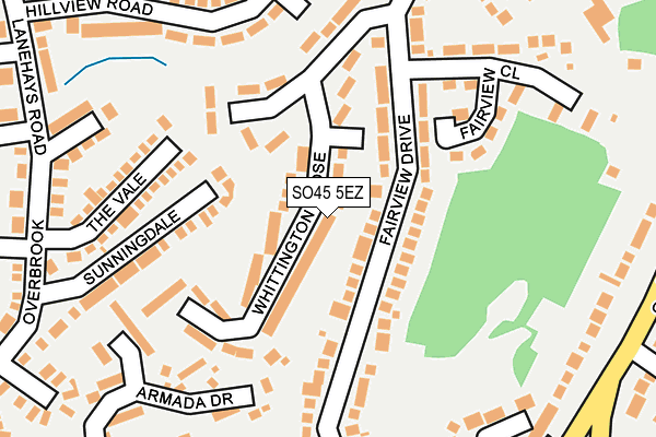 SO45 5EZ map - OS OpenMap – Local (Ordnance Survey)