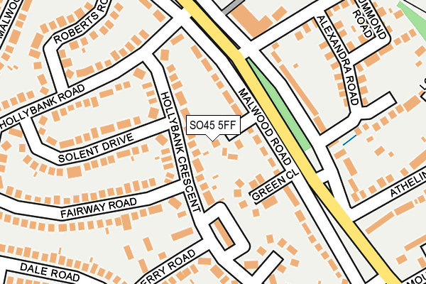 SO45 5FF map - OS OpenMap – Local (Ordnance Survey)