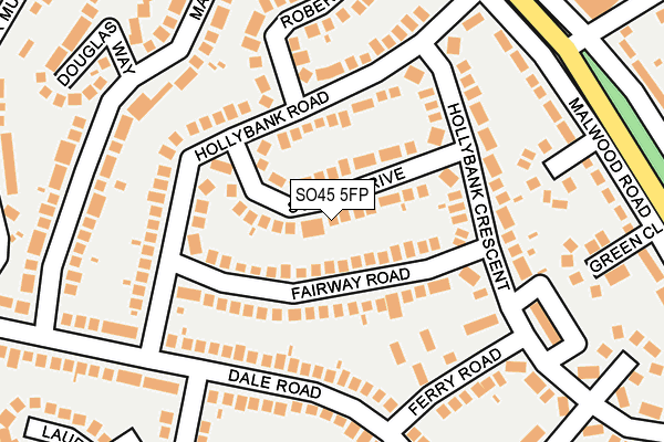 SO45 5FP map - OS OpenMap – Local (Ordnance Survey)