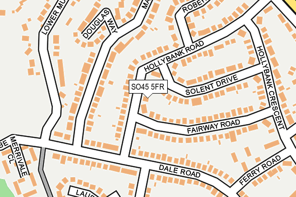 SO45 5FR map - OS OpenMap – Local (Ordnance Survey)