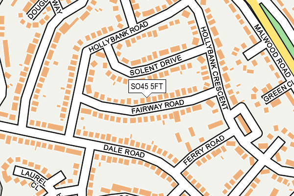 SO45 5FT map - OS OpenMap – Local (Ordnance Survey)