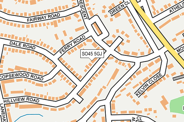 SO45 5GJ map - OS OpenMap – Local (Ordnance Survey)