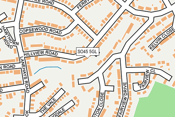 SO45 5GL map - OS OpenMap – Local (Ordnance Survey)