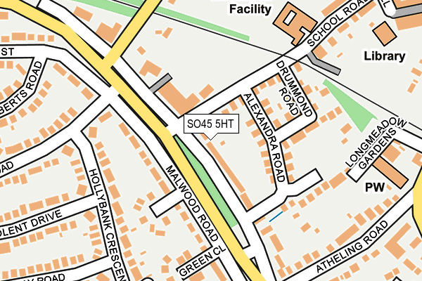 SO45 5HT map - OS OpenMap – Local (Ordnance Survey)