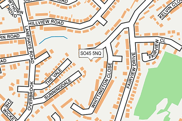SO45 5NQ map - OS OpenMap – Local (Ordnance Survey)