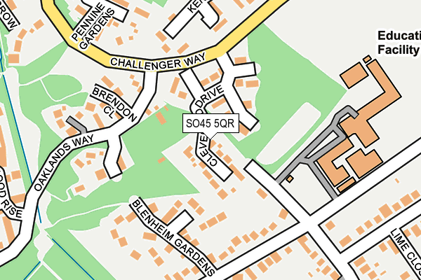 SO45 5QR map - OS OpenMap – Local (Ordnance Survey)
