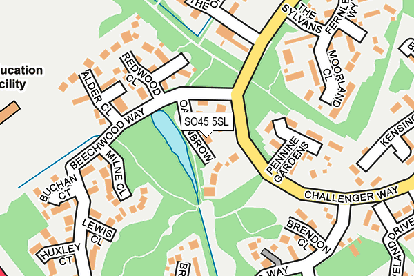 SO45 5SL map - OS OpenMap – Local (Ordnance Survey)