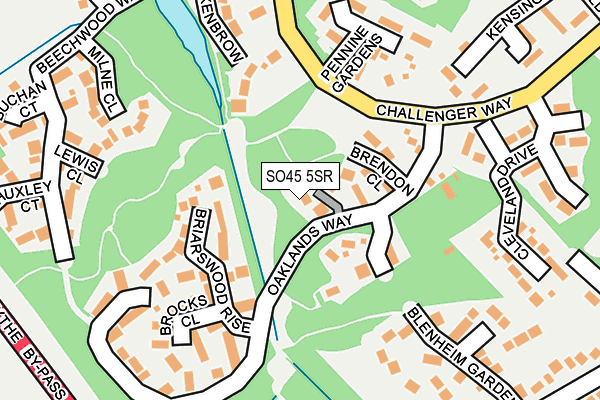 SO45 5SR map - OS OpenMap – Local (Ordnance Survey)