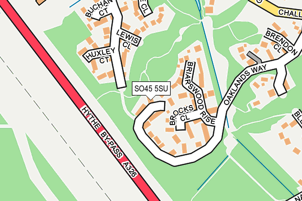 SO45 5SU map - OS OpenMap – Local (Ordnance Survey)