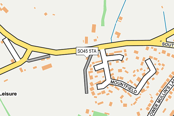 SO45 5TA map - OS OpenMap – Local (Ordnance Survey)