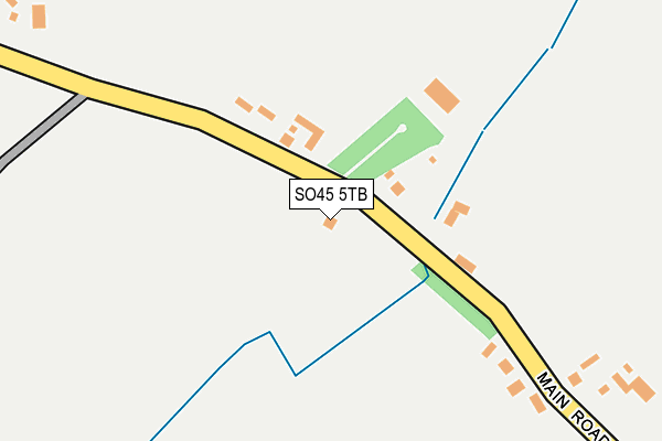 SO45 5TB map - OS OpenMap – Local (Ordnance Survey)