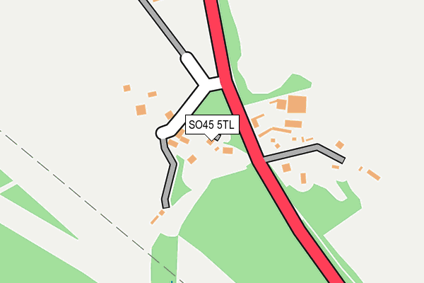 SO45 5TL map - OS OpenMap – Local (Ordnance Survey)