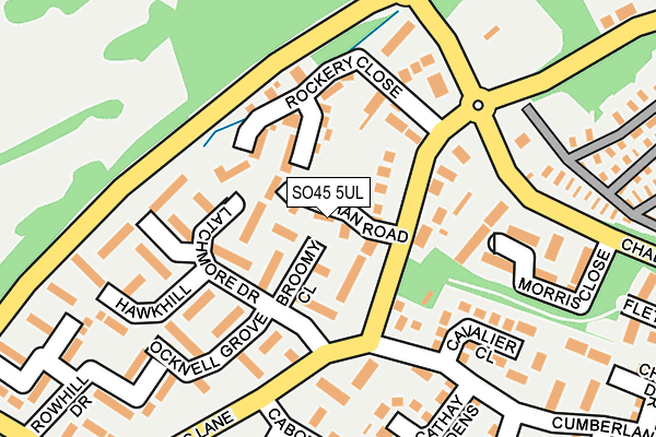 SO45 5UL map - OS OpenMap – Local (Ordnance Survey)