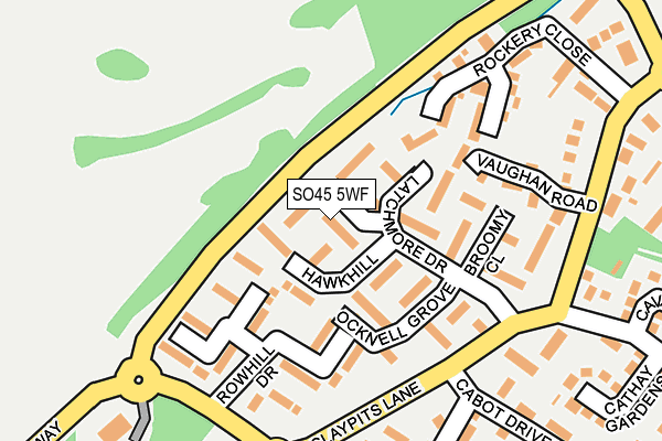 SO45 5WF map - OS OpenMap – Local (Ordnance Survey)