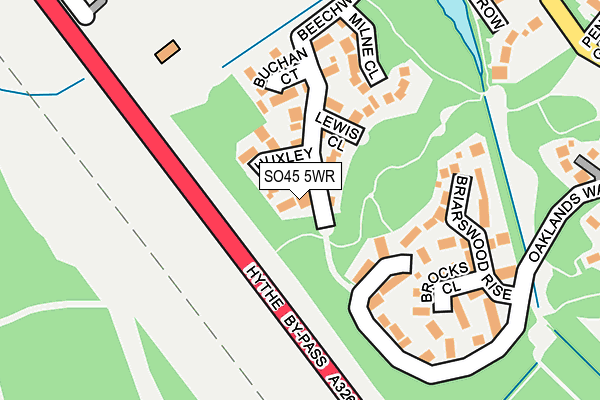 SO45 5WR map - OS OpenMap – Local (Ordnance Survey)