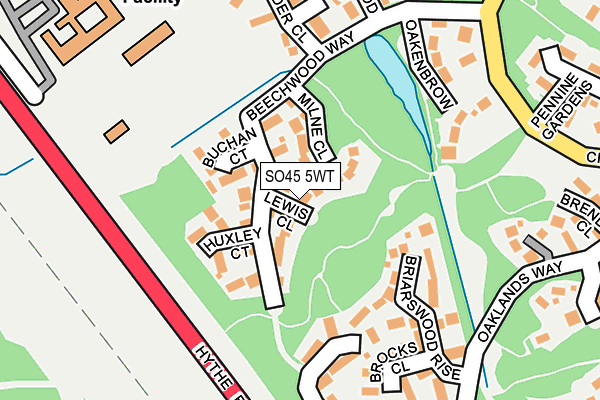 SO45 5WT map - OS OpenMap – Local (Ordnance Survey)