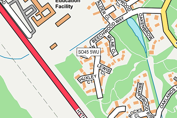 SO45 5WU map - OS OpenMap – Local (Ordnance Survey)