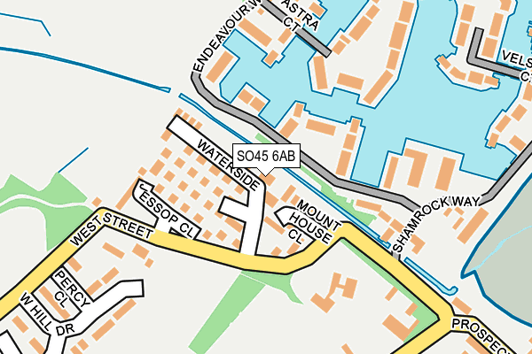 SO45 6AB map - OS OpenMap – Local (Ordnance Survey)