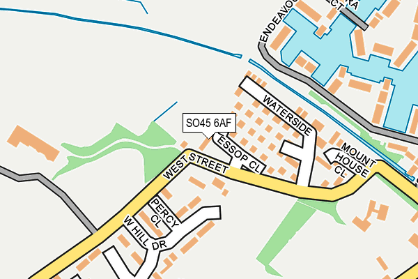 SO45 6AF map - OS OpenMap – Local (Ordnance Survey)