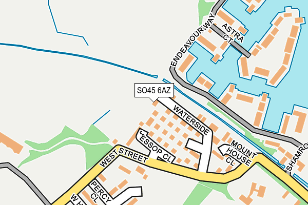 SO45 6AZ map - OS OpenMap – Local (Ordnance Survey)