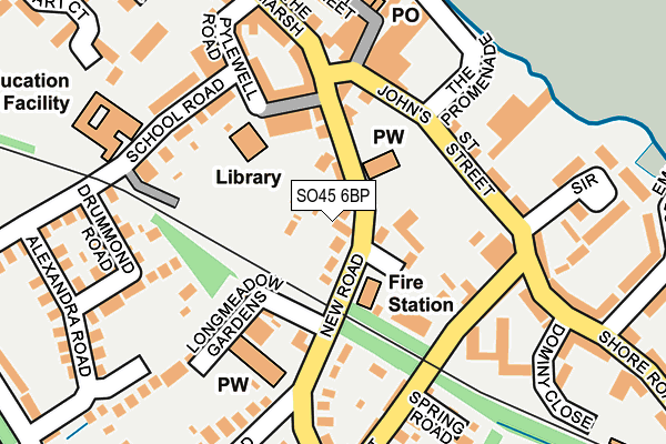 SO45 6BP map - OS OpenMap – Local (Ordnance Survey)