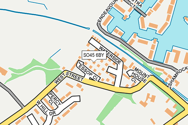 SO45 6BY map - OS OpenMap – Local (Ordnance Survey)