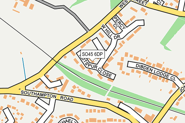 SO45 6DP map - OS OpenMap – Local (Ordnance Survey)