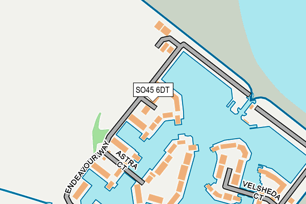 SO45 6DT map - OS OpenMap – Local (Ordnance Survey)