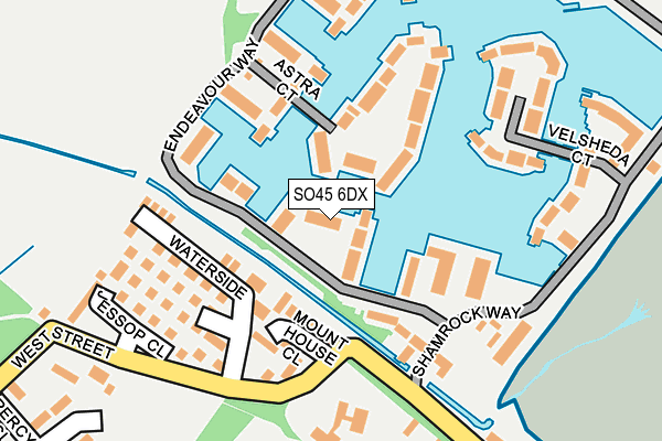 SO45 6DX map - OS OpenMap – Local (Ordnance Survey)