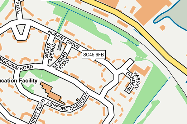 SO45 6FB map - OS OpenMap – Local (Ordnance Survey)