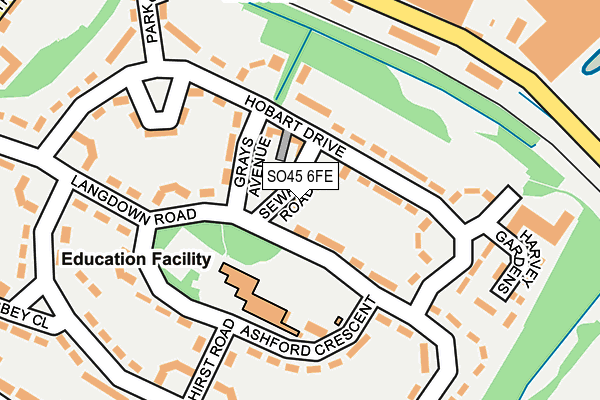 SO45 6FE map - OS OpenMap – Local (Ordnance Survey)