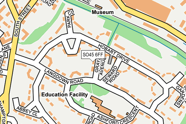 SO45 6FF map - OS OpenMap – Local (Ordnance Survey)