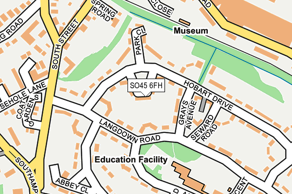 SO45 6FH map - OS OpenMap – Local (Ordnance Survey)