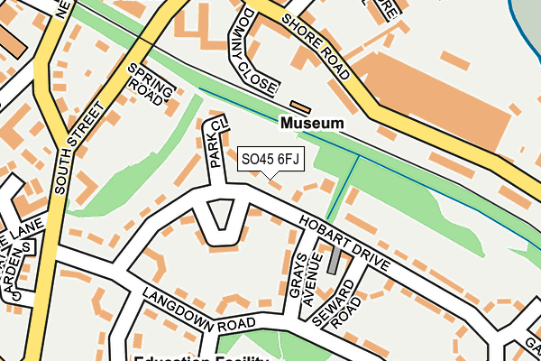 SO45 6FJ map - OS OpenMap – Local (Ordnance Survey)