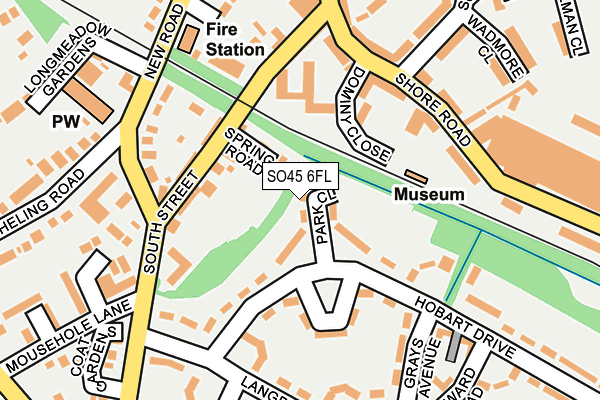 SO45 6FL map - OS OpenMap – Local (Ordnance Survey)