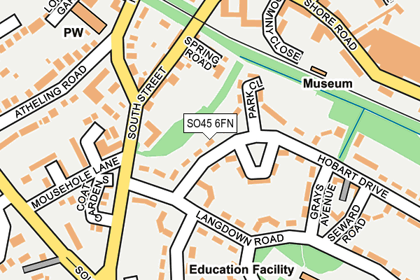 SO45 6FN map - OS OpenMap – Local (Ordnance Survey)