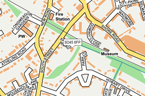 SO45 6FP map - OS OpenMap – Local (Ordnance Survey)