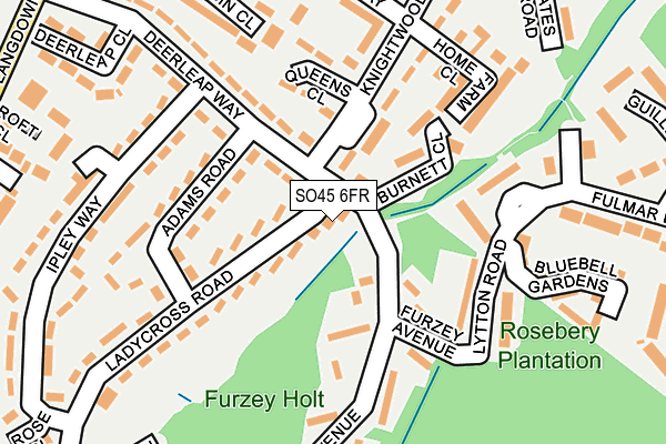 SO45 6FR map - OS OpenMap – Local (Ordnance Survey)