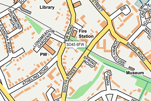 SO45 6FW map - OS OpenMap – Local (Ordnance Survey)