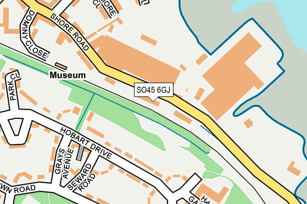 SO45 6GJ map - OS OpenMap – Local (Ordnance Survey)