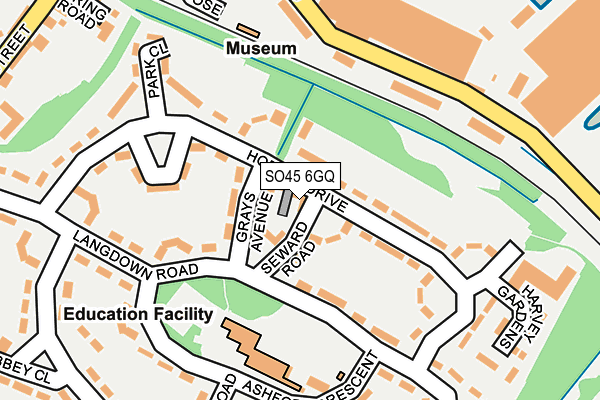 SO45 6GQ map - OS OpenMap – Local (Ordnance Survey)