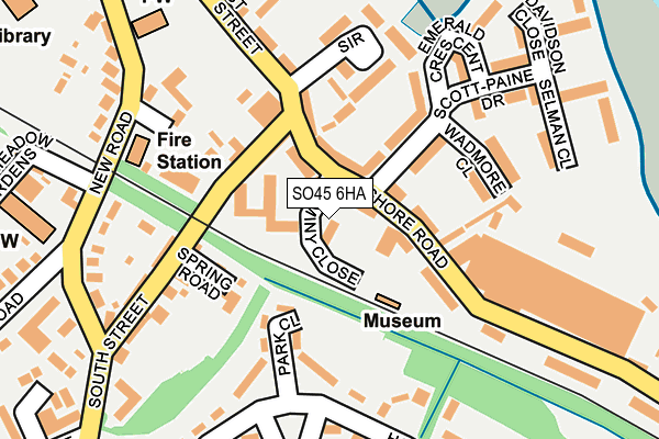 SO45 6HA map - OS OpenMap – Local (Ordnance Survey)