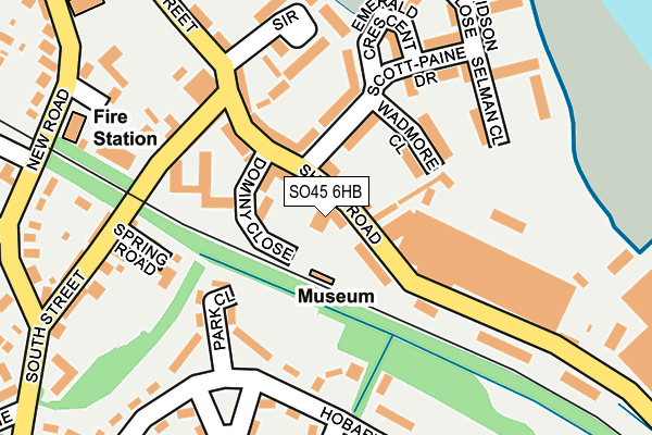 SO45 6HB map - OS OpenMap – Local (Ordnance Survey)