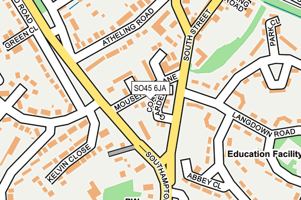 SO45 6JA map - OS OpenMap – Local (Ordnance Survey)