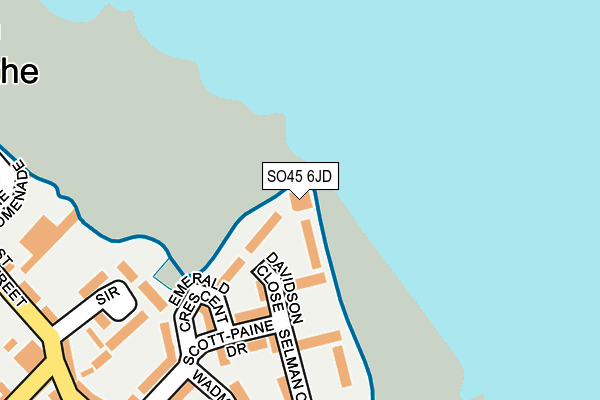 SO45 6JD map - OS OpenMap – Local (Ordnance Survey)