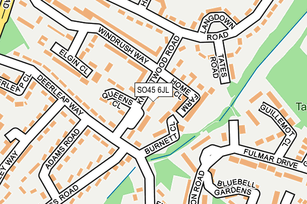 SO45 6JL map - OS OpenMap – Local (Ordnance Survey)